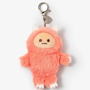 Smoko Hank Yeti Goes Pastel Plush Pendant - Coral